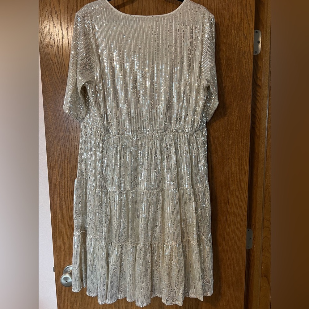 Chic Soul Hint of Romance Champagne Dress